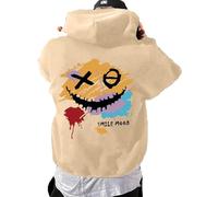 Felpe con Pelliccia Interna Uomo Firmati Marca Maniche 100 Bottoni Garzato Particolare Guanti Casual Largo Tasca Tecniche Babbo della Patchwork Lunghi Corto Termiche Borchie