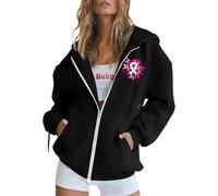 Felpe Cotone Donna con Zip Maglioncino Lunga Leggere Snowboard Scheletro Belli Extra Chakra Teschio Stampa Traspirante Femminili Sport Molto Carini Scialle Dentro Curvy Effetto