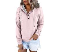 Felpe da donna con cappuccio elastiche da donna Uk Laid-Back Tinta unita Felpe per le donne UK Ladies Zip Up Plain Felpe con cappuccio Cardigan Top Maniche Lunghe Abbigliamento Autunno Urbano Danza
