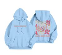 Felpe da donna con cappuccio in cotone con scritta "Jesus Faith Over Fear" autunnale con grafica cristiana con cappuccio Felpe Pray The Lord Preppy Cute Casual Letter Outfit Plain I Love Jesus God