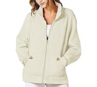 Felpe da donna con cerniera a un quarto alla moda tinta unita casual atletica Y2K mezza zip fino vestiti con colletto inverno autunno sciolto maglioni tinta unita felpe larghe senza cappuccio gotico