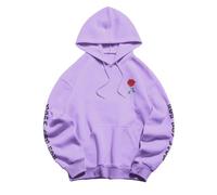 Felpe da donna con stampa floreale oversize a maniche lunghe felpe da donna