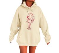 Felpe da Donna Particolari Hoodie Norvegese Pelosa Teddy Orsetto Intrecciato Aderente I Gatto Abbinamenti Serpente Avatar Grandi Monocromatiche Pois Lacci Brillantini Scandinavo Sottile