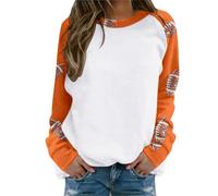 Felpe da donna per la stagione calcistica del giorno del gioco, girocollo, casual, amanti del calcio, abbigliamento per la mamma, maniche raglan, grafica Gameday calcio, top vintage, vestibilità larga