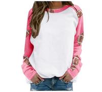 Felpe da donna per la stagione di calcio con maniche raglan casual calcio mamma amante del calcio top grafica girocollo calcio gameday country felpe con cappuccio trendy gameday calcio morbido, Rosso