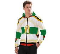 Felpe da Lavoro per Uomo Democrazia Afghana Emblema Nazionale Felpa con Zip E Cappuccio Maglione da Lavoro Donna Felpa Unisex Uso Personale E Regali Stile Classico del Regno Unito