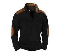 Felpe da uomo con collo a polo 1/4 felpa a maniche lunghe vestibilità regolare pullover maglioni tattici sportivi casual cappotto sportivo all'aperto cardigan maglione maglietta da allenamento felpa,