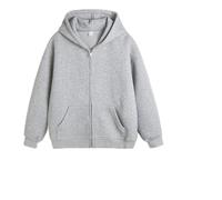 Felpe da uomo in pile con cappuccio e cerniera spessa tinta unita felpa con cappuccio leggera con cerniera giacca comoda vestibilità plus size felpa con cappuccio top casual cardigan larghi maglioni