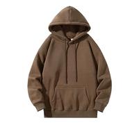 Felpe da uomo in pile tinta unita con cappuccio Felpe da uomo con cappuccio in pile morbide e comode Felpe con cappuccio da uomo a vestibilità regolare Felpa da uomo con cappuccio classica per esterni