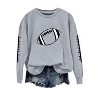 Felpe di Halloween per le donne oversize fantasma grafica pullover con stampa di Halloween Girocollo Manica Lunga Top Basic Casual Slim Fit Felpe con cappuccio All'aperto Trendy, Cenere Chiaro, S