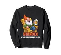 Felpe Divertenti Birra A Mali Estremi Bevi e Rimedi Birrolo Felpa