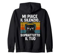 Felpe Divertenti - Felpa Gatto - Scritte Simpatiche Silenzio Felpa con Cappuccio