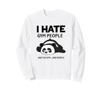 Felpe Divertenti Palestra Odio la Gente - Scritte Simpatiche Felpa