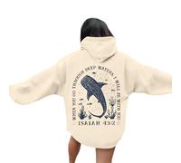 Felpe Donna Felpe con cappuccio da donna alla moda,con cappuccio stampate in stile oceano,pullover a maniche lunghe per un abbigliamento casual quotidiano,perfette per l'autunno e l'inverno. 81305