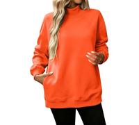 Felpe Donna Oversize, Felpa Senza Cappuccio con Tasca Nascosta, Comoda Maglia in Stile Giapponese per Il Comfort Quotidiano, contemporanea per Tutte Le Stagioni.