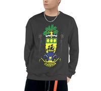 Felpe Gabon Emblema Nazionale Divertente Stampa Felpe con Cappuccio con Coulisse Felpa Uomo Adulti con Tasche Girocollo Felpa Taglia S A 4XL per Uso Quotidiano