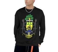 Felpe Gabon Emblema Nazionale Divertente Stampa Felpe con Cappuccio con Coulisse Felpa Uomo Adulti con Tasche Girocollo Felpa Taglia S A 4XL per Uso Quotidiano