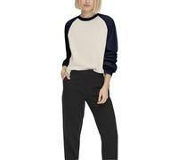 Felpe girocollo da donna a maniche lunghe regular fit a blocchi di colore moda classico pullover top autunno inverno leggero allenamento casual jogging maglioni per uscire vestiti Y2K, blu cielo, S