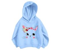 Felpe Invernali Ragazzo Basic Comfort Morbidi Economici Casual per Inverno Autunno Sportswear con Cappuccio Foderate in Pile Felpa Bambina a Girocollo Sweatshirt Bambini 2-6 Anni