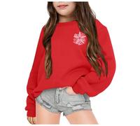 Felpe Invernali Ragazzo Ragazzi Ragazza Natale Pullover Tops Bambini Cartoon Stampa Felpa con Cappuccio in Pile Sherpa Senza 3-12 Anni Giacca Invernale Bambina