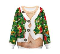 Felpe Natale Uomo, Maglione Di Natale Uomo Felpa Scollo Rotondo Maglione Di Buon Natale Per Uomo Felpa Con Motivo Muscoli Addominali 3d Maglione Natalizio Coppia Felpe Personalizzate