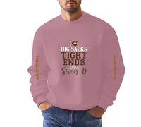 Felpe oversize Uomo Donna Rugby Moda Casual Stampa 3D Manica Lunga Maglione Con Cappuccio Top Elegante Comodo Pullover Per Uso Quotidiano Felpa Maglioni Per Uomo Uk, Rosa-e, XL