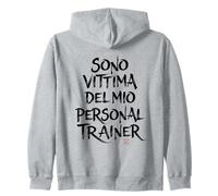 Felpe Palestra Divertenti - Vittima del Mio Personal Trainer Felpa con Cappuccio