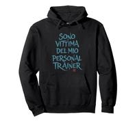 Felpe Palestra Uomo Divertenti - Vittima del Mio Trainer Felpa con Cappuccio