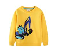 Felpe per Neonato Felpa da Ragazzo e Ragazza Parte Superiore Carina Stampa Animale del Fumetto Ultra Morbida Oversize casa Carino Moda Bambini 1 a 7 Anni