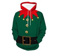 Felpe Personalizzata Uomo Brutti con Cappuccio, Maglione Natalizio Tendenza Creativa Maglione Taglia Forte Elasticizzato Termica Felpe Fantasia A Maniche Lunghe Autunno Inverno per Il Tempo Libero