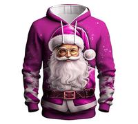 Felpe Personalizzata Uomo Divertente Brutti con Cappuccio, Maglione Natalizio Creativa Casual Vintage Maglione Confortevole Termica Elasticizzato Felpe Manica Lunga Fantasia Natalizi Autunno Inverno