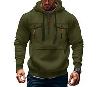 Felpe Senza Cappuccio da Uomo Maglioncino Rossa Scontate Rosse Pelliccia La Abbinamenti Colorare Strappata Caldissime Tasca Prezzi della Intrecciata Multicolore XXXL Giacche Giacchetti Coreane