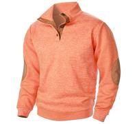 Felpe Senza Cappuccio Uomo Firmate Invernale Felpe Micropile Con Zip 1/4 Leggera Offerta Pullover Collo Alto Pesante Caldo Sweatshirt Taglie Forti Casual Lupetto Oversize Vintage Abbigliamento