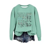 Felpe sportive da donna Workou da donna girocollo vintage Y2K top country teen felpe 2025 autunno comfort carino tinta unita goth donna felpe pullover vestibilità ampia, Verde, XL