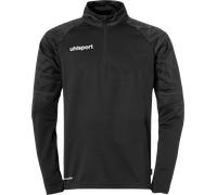 Felpe Uhlsport Uhlsport Goal 25 HalfZip Sweatshirt Schwarz F01 4051309908364 in taglia S EU