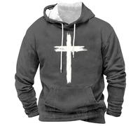 Felpe Uomo con Cappuccio Felpa Leggera Uomo Casual Non Posso ma conosco Un Ragazzo Casual Felpa Mimetica Cerniera Grey L