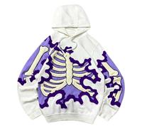 Felpe Uomo Halloween Con Cappuccio Luna Pullover Notte Mistero Casual Moda | Atmosfera Affascinante Che Rievoca Il Mistero Della Notte Con Un'Eccellente Precisione Grafica E Sfumature Suggestive