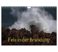 Fels in der Brandung (Wandkalender 2026 DIN A4 quer), CALVENDO Monatskalender: Felsen und Meer