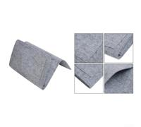 Felt Bedside Pocket Organizer Hanging Storage Bag for Sofa(Light Gray) | Wide opening design, fits tablets magazines remotes, keeps bedside tidy, easy per access storage