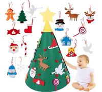 Felt Christmas Tree - Christmas Tree Kit, Felt Tree Set, Christmas Tree Fun | Kids Christmas Felt Tree with Candy Cane Snowflakes, Christmas Tree Felt Toys for Indoor Outdoor Kids