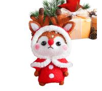 Felt Craft Kit | DIY Feltt Fall Wreath Ornaments | Bunny Elk Decor Animal Material Package for Classroom Wall Room Christmas Tree Holiday Rearview Mirrors Bag Kids Adults