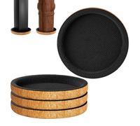 Felt Furniture Sliders - Heavy Duty Non Scratch Protectors | Hardwood Furniture Sliderrs - 4X Felt Fuurniture Gliders Moving Pads, Heavy Furrniture Moving Discs Reusable Heaavy Furnniture Sliders