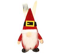 Felt Gnomes Pouch - Flatware Storage Sleeve, Holiday Utensil Organizer, Decorative Table Bag | Christmas Theme Party, Family Gathering Wedding, Perfect for Birthday New Year Celebration Dining