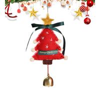 Felt Ornament - Albero Shape Felt Rustic Pendant | Albero Felt Ornament | Indoor Outdoor Seasonal Scene Decoration, Christmas Felt Ornament with Bell - Seasonal Scene Decoration Indoor Outdoor