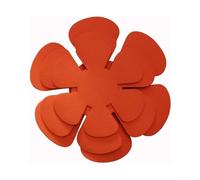 Felt Pot Pan Protectors 12pcs 8-12inch Scratch Guard(Red) | Prevents scratches, fits 8-12 inch pots, 12-piece set, red blue orange, extends cookware life