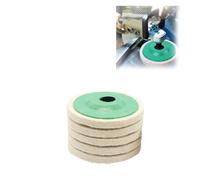 Felt Precise Polishing Discs, Wool Polishing Wheel Disc, Buffing Wheel Pad, Wool Felt Polishing Wheel, Angle Grinder Attachments(5pc)