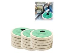 Felt Precise Polishing Discs, Wool Polishing Wheel Disc, Buffing Wheel Pad, Wool Felt Polishing Wheel, Angle Grinder Attachments(15pc)