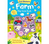 Felt Stickers Farm Play Scene Book: 1