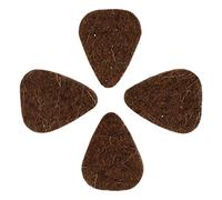 Felt Tones Mini FELM-LWF-4 Plettro per chitarra, feltro di lana marrone (confezione da 4)