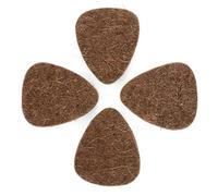 Felt Tones Plettro per chitarra, feltro di lana marrone, confezione da 4